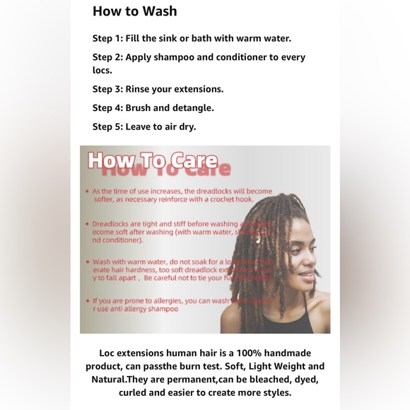 HUMAN HAIR 40 Strands Natural Black Loc Extension Full Handmade Real Dreadlocks - Picture 7 of 11